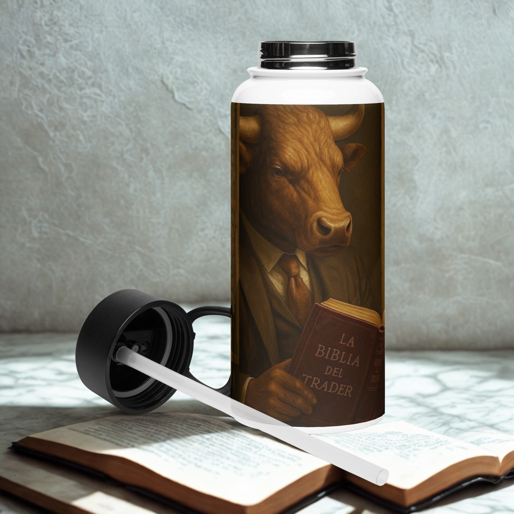 botella deportiva  biblia del trader