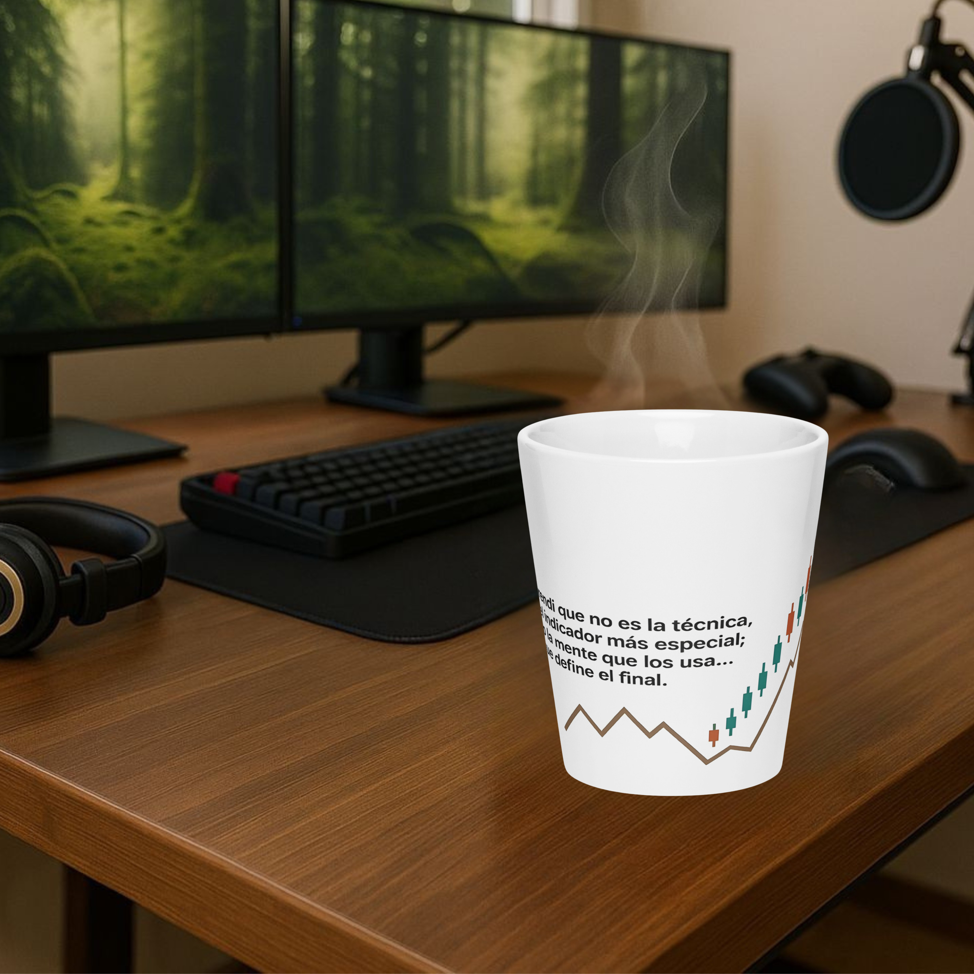 Taza Trader de Mentalidad –  (11 oz)