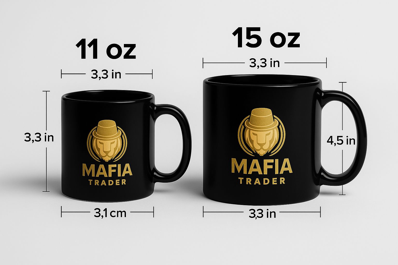 taza mafia trader 11 onzas - 15 onzas