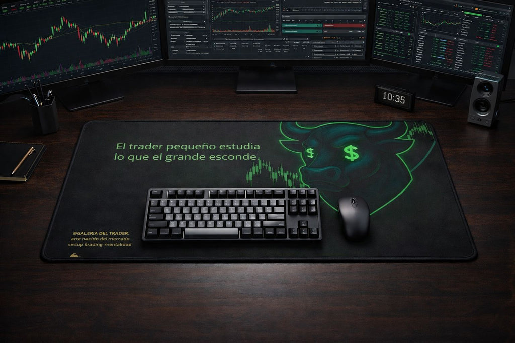 🐂 Alfombrilla de escritorio – Mentalidad Trader