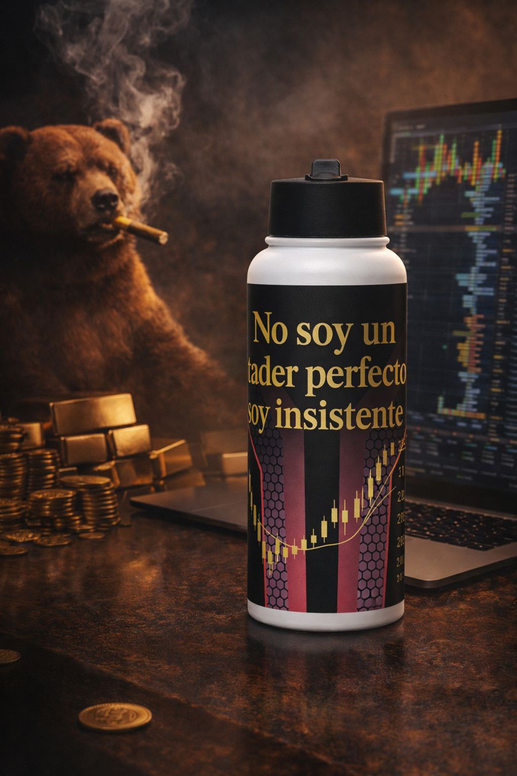 Botella Trader “No soy un trader perfecto, soy insistente” – Mentalidad de hierro