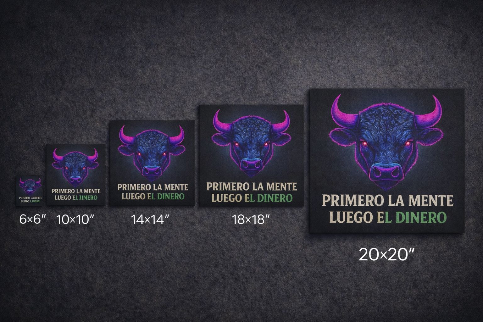 Cuadro Motivacional de Trading – “Primero la mente, luego el dinero” | Lienzo premium para traders